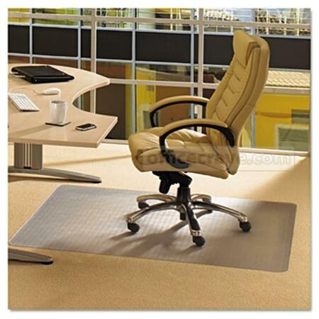 BACK2BASICS Cleartex Phthalate Free Pvc Rectangular Chair Mat For Low Pile Carpets 0.25 In., Clear 45 X 53 In. BA70992